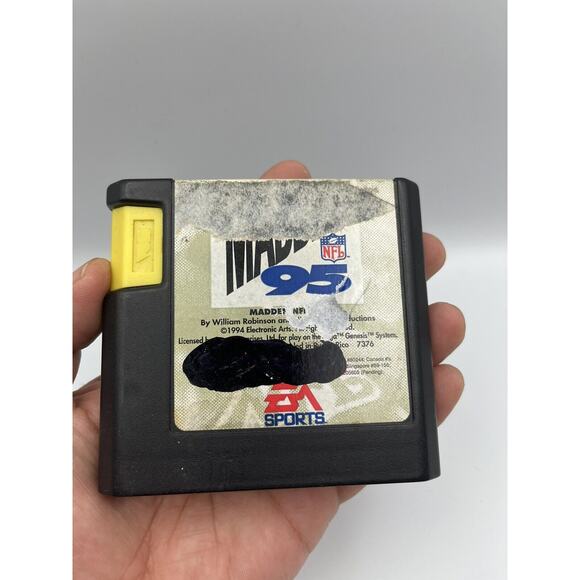 Madden NFL 95 (Sega Genesis, 1994) Authentic Cartridge Only Tested Working - Picture 2 of 6